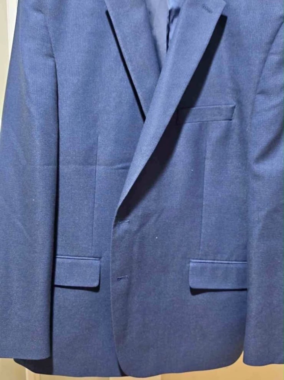 Van Heusen Navy Single-Breasted Sport Coat